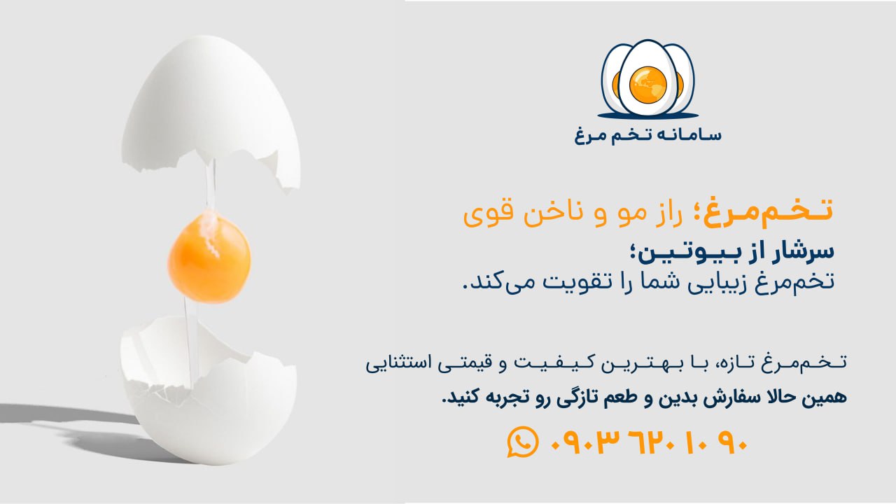 تخم مرغ راز مو و ناخن قوی